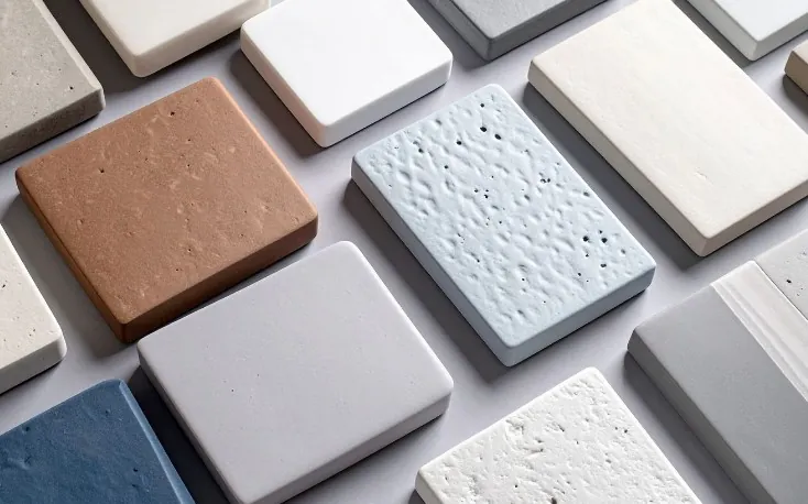 Muestras de gres exterior antideslizante para patio